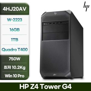 HP 워크스테이션 Z4 G4 인텔 제온 W-2223 16G 1TB Nvidia T400 윈11PRO AS3년