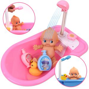 R 빅사이즈 퐁퐁 물이 나오는 샤워기 욕조 목욕놀이완구 분홍 OZ3312 Pink 물놀이 아기인형 장난감 선물