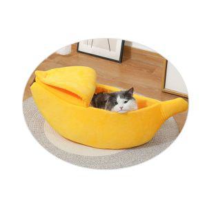 갓 태어난 아기 고양이 강아지들을 위한 바나나 침대 애견 펫침대 캣침대 반려동물 쿠션 방석 반려 반려묘