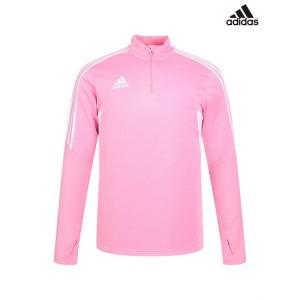 [하프클럽 아디다스]adidas 남성 핑크 반집업 티셔츠