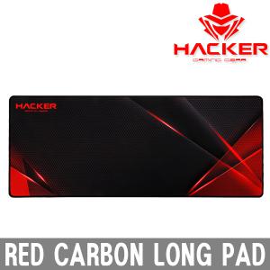 HACKER Red Carbon 게이밍 장패드