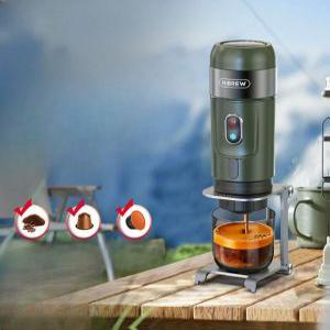 휴대용 커피 머신 미니 캡슐 커피머신 HiBREW 에스프레소 핫 콜드 더블 무선 배터리