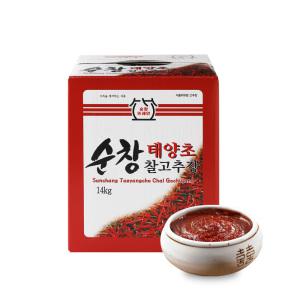 순창 뜨레안 태양초 찰고추장 14kg