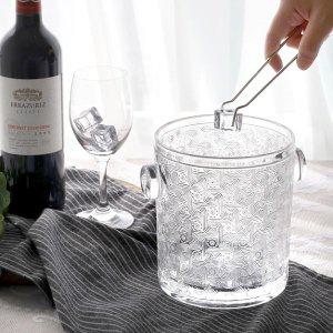 [신세계몰]투명 유리 손잡이 와인 아이스 버킷 양주 샴페인 바스켓 얼음통