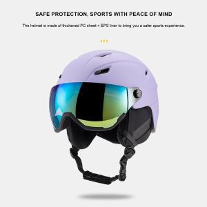 PC EPS 일체형 성형 고글 헬멧 전문 스노우보드 헬멧 야외 스노우 스포츠용 조절 가능