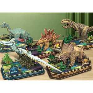 공룡3D퍼즐 종이 diy 만들기 조립 티라노사우루스 스테고 익룡 플레시오 방과후 모델 교구 장난감 특활