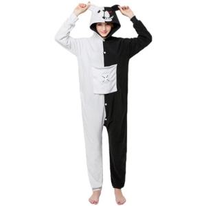 흑백 곰 캐릭터 홈웨어 동물 올인원 잠옷 폴라폴리스 긴팔커플 NVIBEa4