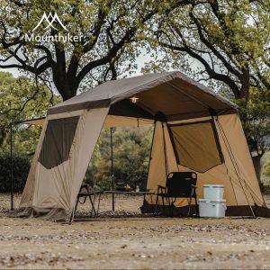 캠핑 에어 텐트 차박 쉘터 Mounthiker 야외 캐빈 창문 초경량 대형 가족 방수 두꺼운 하이킹 피크닉 3 6 인