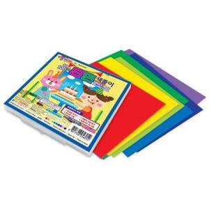 어린이집생일선물 10색100매 색종이 접기 단면 케이스