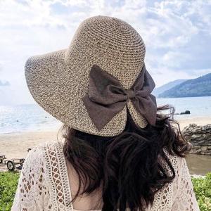 [OFL94460]여성 여름 바캉스모자 1P 리본 버킷햇 비치햇