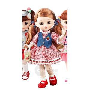 [신세계몰]딸기 드레스 입은 인형 놀이 장난감 구체관절인형 4세