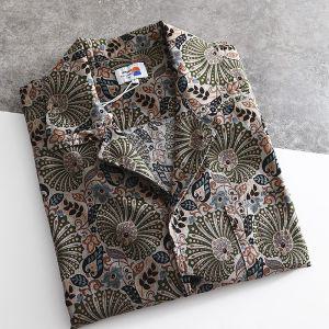 하와이안셔츠 플라워 반팔 남방 상의 레트로 여름 패턴 바캉스 휴양지룩