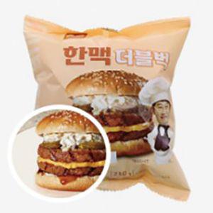 비바푸드 한맥 더블벅210g 햄버거 조리 간편 숯불향버거 식품 아이간식 매점 냉동