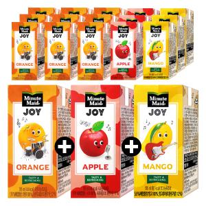 (3가지맛32팩)미닛메이드 조이 드링크팩 혼합구성.오렌지,사과,망고,팩음료수,과일주스,델몬트
