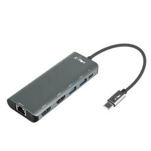 USB 허브 C타입 멀티 포트 도킹스테이션 HDMI 듀얼모니터 복제 PD파워 랜젠더 스마트폰 노트북 Active C200