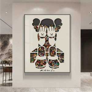 현관 액자 대형 곰돌이 레고 포스터 인테리어 그림