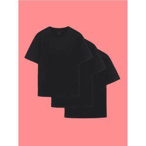 [100%정품] 탑텐 남녀공용 코튼 면 베이직 기본 반팔티 반팔 티셔츠 상의 3팩 MSE5TS3001