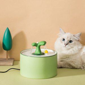 고양이급수기 정수기 물그릇 1L 15L 자동 고양이 물 분수 전기 세라믹 애완 동물 디스펜서 개 필터 음주기