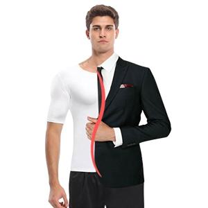 [모로엠]남성 운동복 티셔츠 체형보정 언더웨어 LD-UW-QLD681-화이트