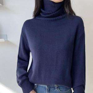 [오노마] ONM 여자 겨울 기본 보온 목폴라 터틀넥 니트 티셔츠 (S11870265)