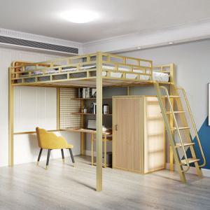 벙커침대 계단형 철제 복층 플라망원룸 성인 책상