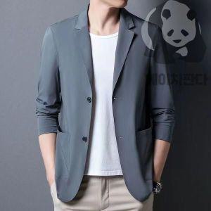 남성 콤비 여름 정장 간절기 캐주얼 겉옷 블레이져 상의 재킷 100 자켓 회색 데일리 일반핏