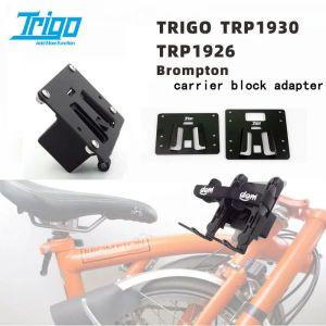Brompton 자전거용 Trigo 프론트 캐리어 블록 어댑터 마운트, 3 육십 접이식 자전거용