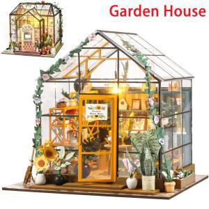 미니어처 인형 집 DIY 정원 집 키트, 방 만들기, 모델