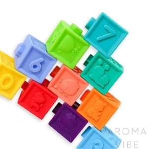 THCO16 소프트 팝블럭10P 아이장난감 놀이도구 영유아장난감