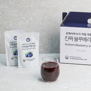 김재식헬스푸드 진짜블루베리즙 80ml 21팩 1박스