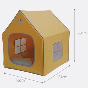 강아지 방석포함 창문있는 텐트형 아늑한집 차콜 하우스 좋은원단 개집