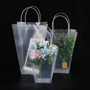 윈도우 꽃집 꽃다발 투명 쇼핑백 플라워 화분 미니 정사각 투명창 가방 선물포장