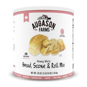 Augason Farms 허니 화이트 브레드 스콘 & 롤 믹스 비상 식품 보관 #10 캔