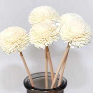 [오너클랜]디퓨저 우드 나무 스틱 국화 꽃 장식 단품 리필 재료