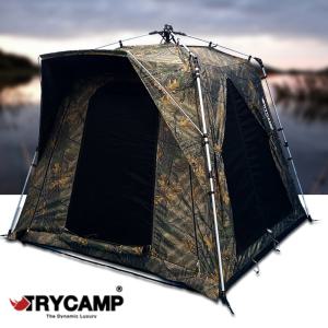 [TRYCAMP]  NEW 트라이캠프 솔무늬 무결로 블랙 암막 코팅 낚시 텐트