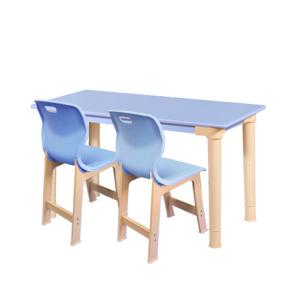 칼라 사각 2인(플라스틱다리) 책상의자세트 학교 유치원 돌봄교실 초등학생