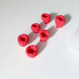 라즈베리 산딸기 모형 대형 수제 데코 캔들 비누 실리콘 몰드 6구