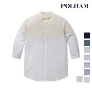 [폴햄 (패플)][폴햄][폴햄] 남성 코튼 추연 밴드넥 7부 셔츠_PHB2WC1332