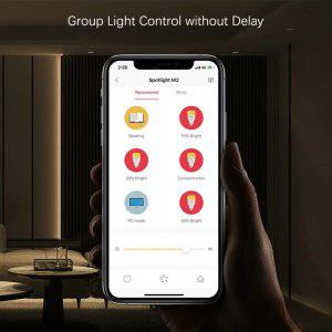 Yeelight 메쉬 다운라이트 스포트라이트 밝기 조절 램프 스마트 홈 조명 앱 제어 Mihome Google Assistant