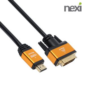 고급형 HDMI to DVI 변환 케이블 HDMI2.0 4K UHD 지원 DVIHDMI 1m 2m 3m 5m 10m NX737 DVI-D