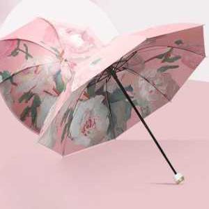 일본 자수 양산 꽃 우양산 꽃무늬 자외선차단 고급