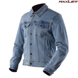 맥슬러 데님 라이딩자켓 (남자, 연청색)/마블/Marble Denim riding jacket (man, light blue)