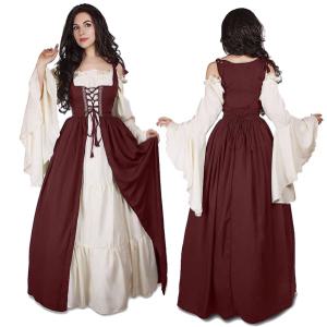 레트로 알프스소녀 중세시대 드레스 복고풍 공주풍 롱원피스