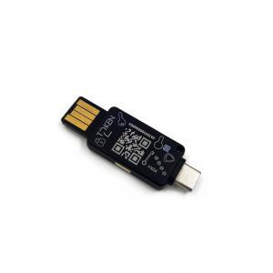 Token2 T2F2-PIN+/Dual FIDO2, U2F and TOTP Dual-Port NFC Security Key with PIN Complexity Feature