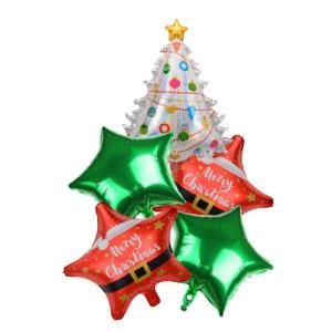 [오너클랜]크리스마스 트리세트 은박풍선-크리스마스풍선