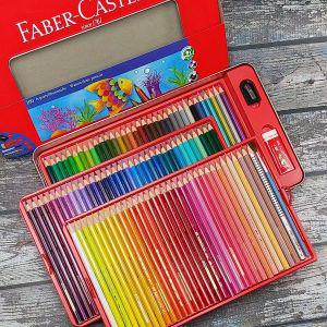 [오너클랜]파버카스텔 수채색연필 100색+연필+깎이+지우개+붓Set