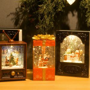 크리스마스/마을/랜턴/오르골/무드등/워터볼/스노우볼/선물/LED/인테리어/조명/지동눈날림
