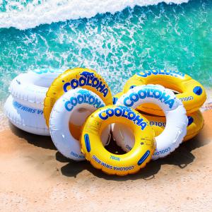 쿨로하 튜브 70~120cm (옐로우, 화이트, 투명) 물놀이 대형 성인 아동 유아 어린이 수영장 손잡이 여름