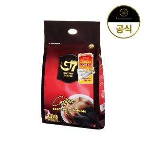 G7 퓨어블랙 100개입 / 원두 봉지 커피 블랙 다크 아메리카노