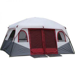 에어 원터치 쉘터 도킹 캠핑 텐트 6-12 인용 2 개의 방이 있는 대형 공간 글램핑 관광 야외 가족 여행 폭풍